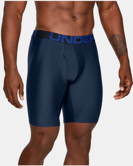 Men's UA Tech™ 9" Boxerjock®, Blue, pdpMainDesktop image number 0